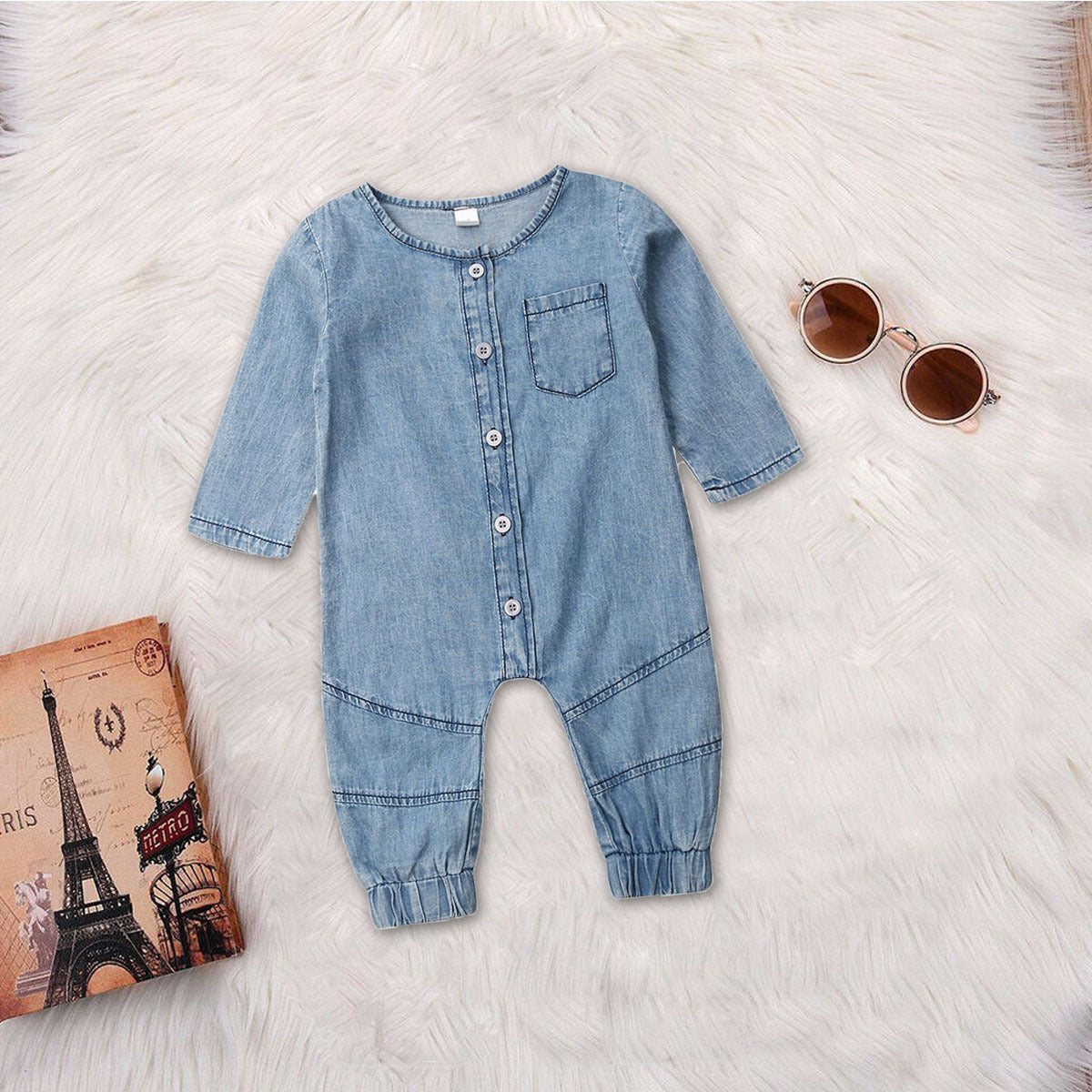 Retro Rebel Denim Jumpsuit