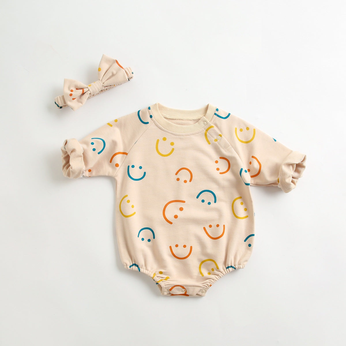 Smiley Snuggles Romper Set