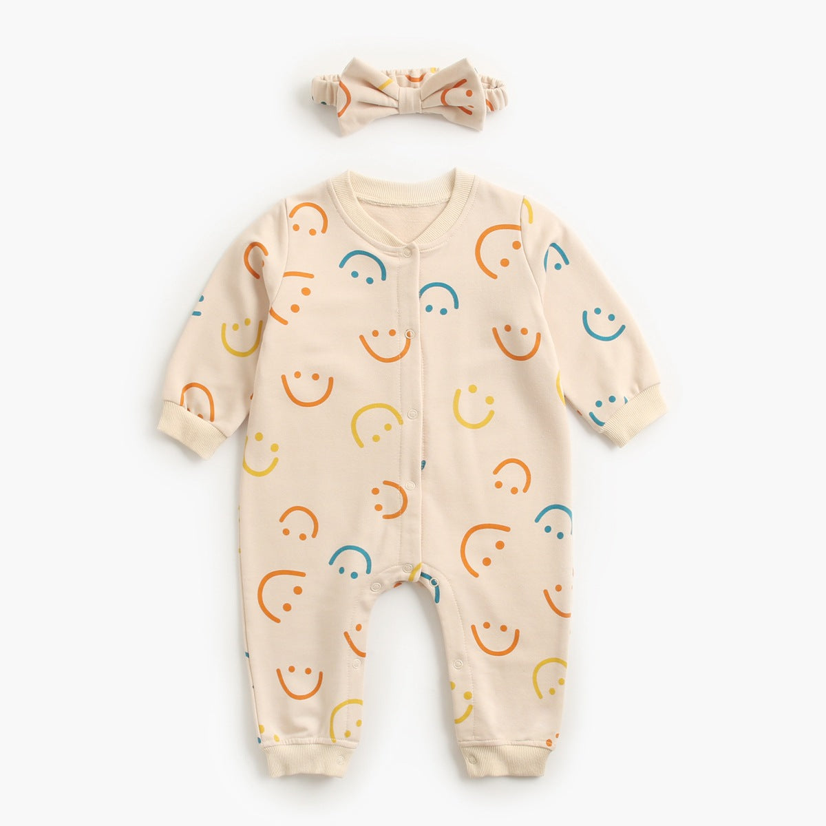 Smiley Snuggles Romper Set