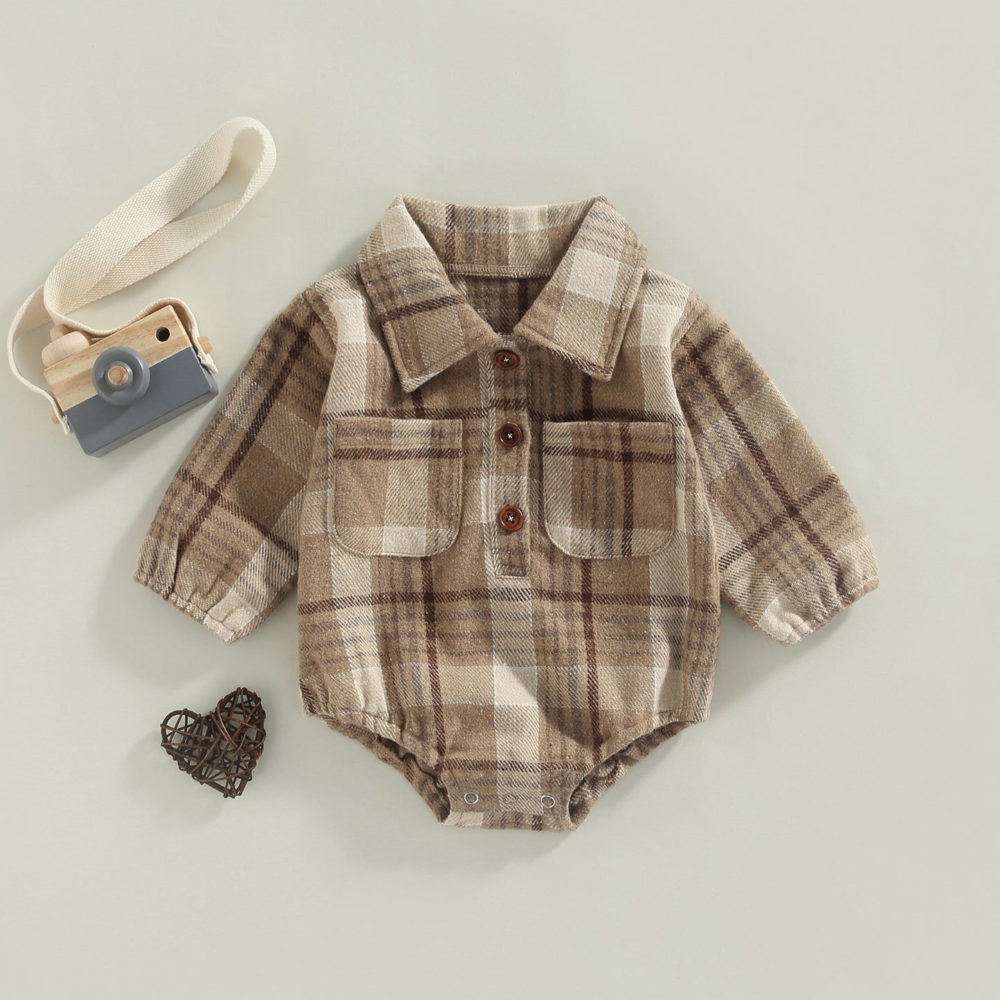 Lil' Plaid Flannel Romper