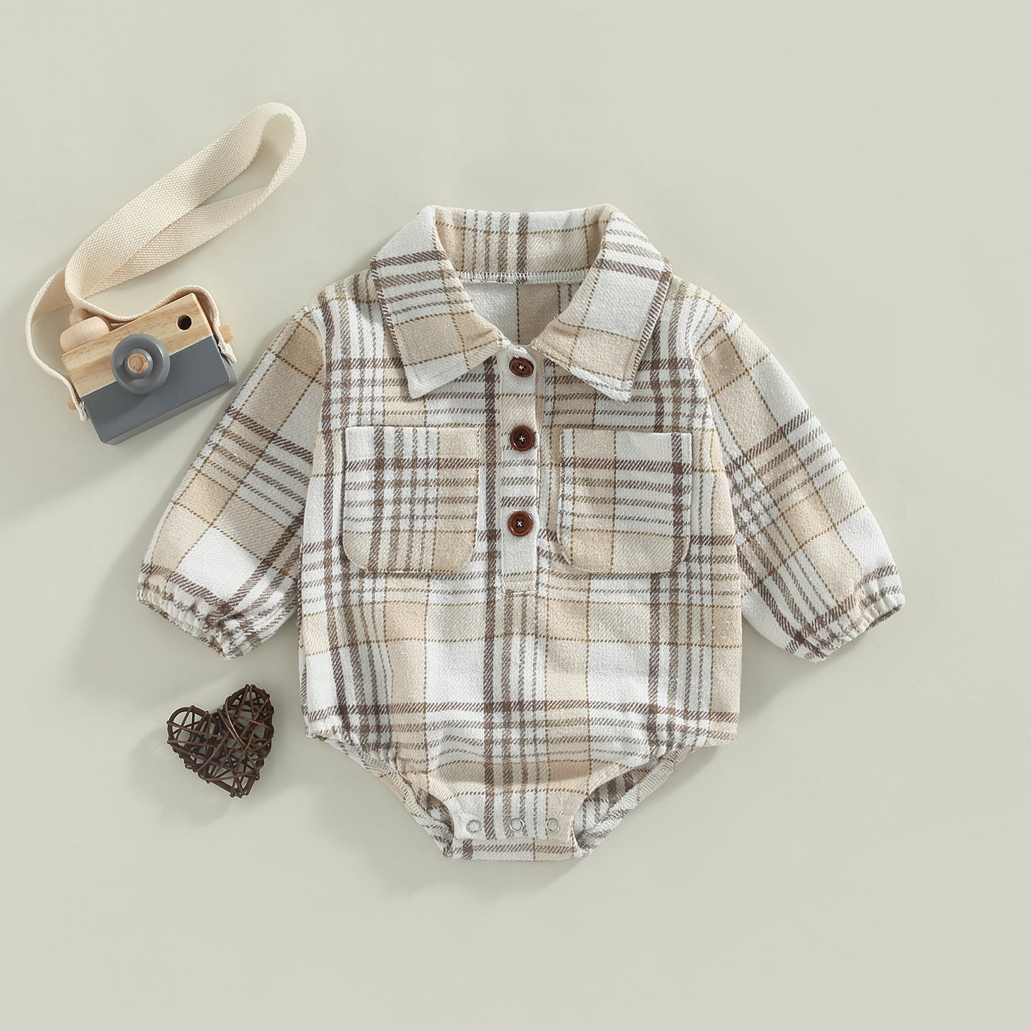 Lil' Plaid Flannel Romper