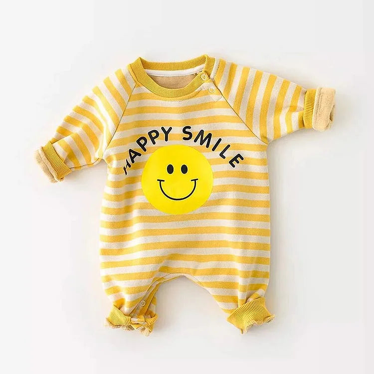 Happy Vibes Banana & Smiley Rompers