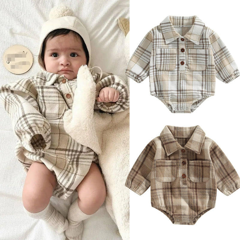 Lil' Plaid Flannel Romper